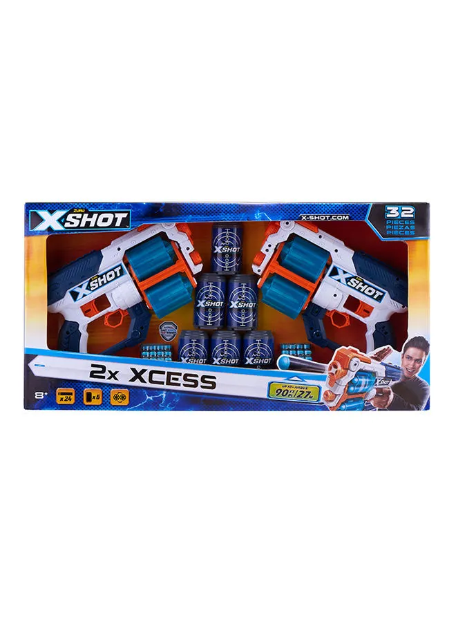 Zuru X-Shot 32-Piece DoubleFoam Darts Blaster Set