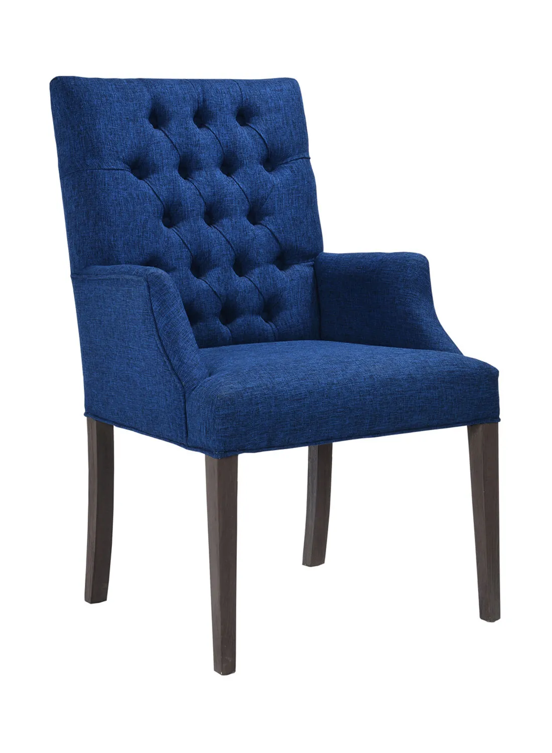 ebb & flow Dining Chair Luxurious - In Oak/Blue Wooden Chair Size 63.5 X 67 X 105