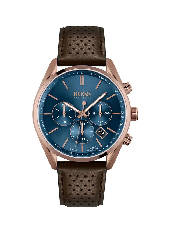 HUGO BOSS Men's Champion Blue Dial Watch