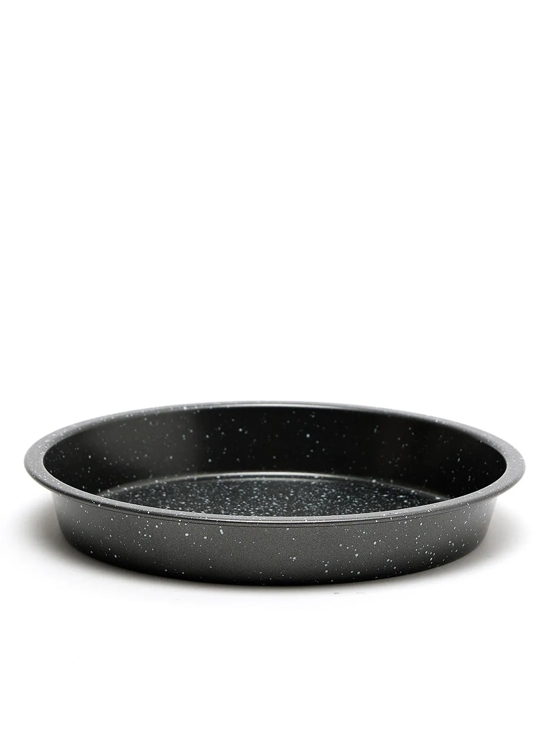 noon east Oven Pan - Made Of Carbon Steel - Round 23 Cm - Baking Pan - Oven Trays - Cake Tray - Oven Pan - Granite Dark Grey