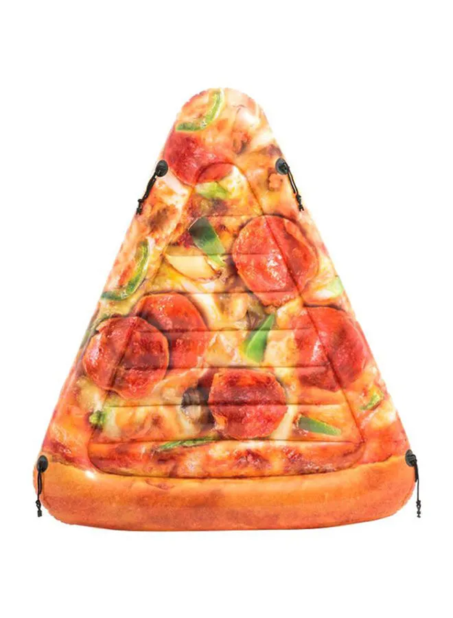 INTEX Sliced Pizza Themed Easy Inflatable Multicolour Pool Float 175x145cm