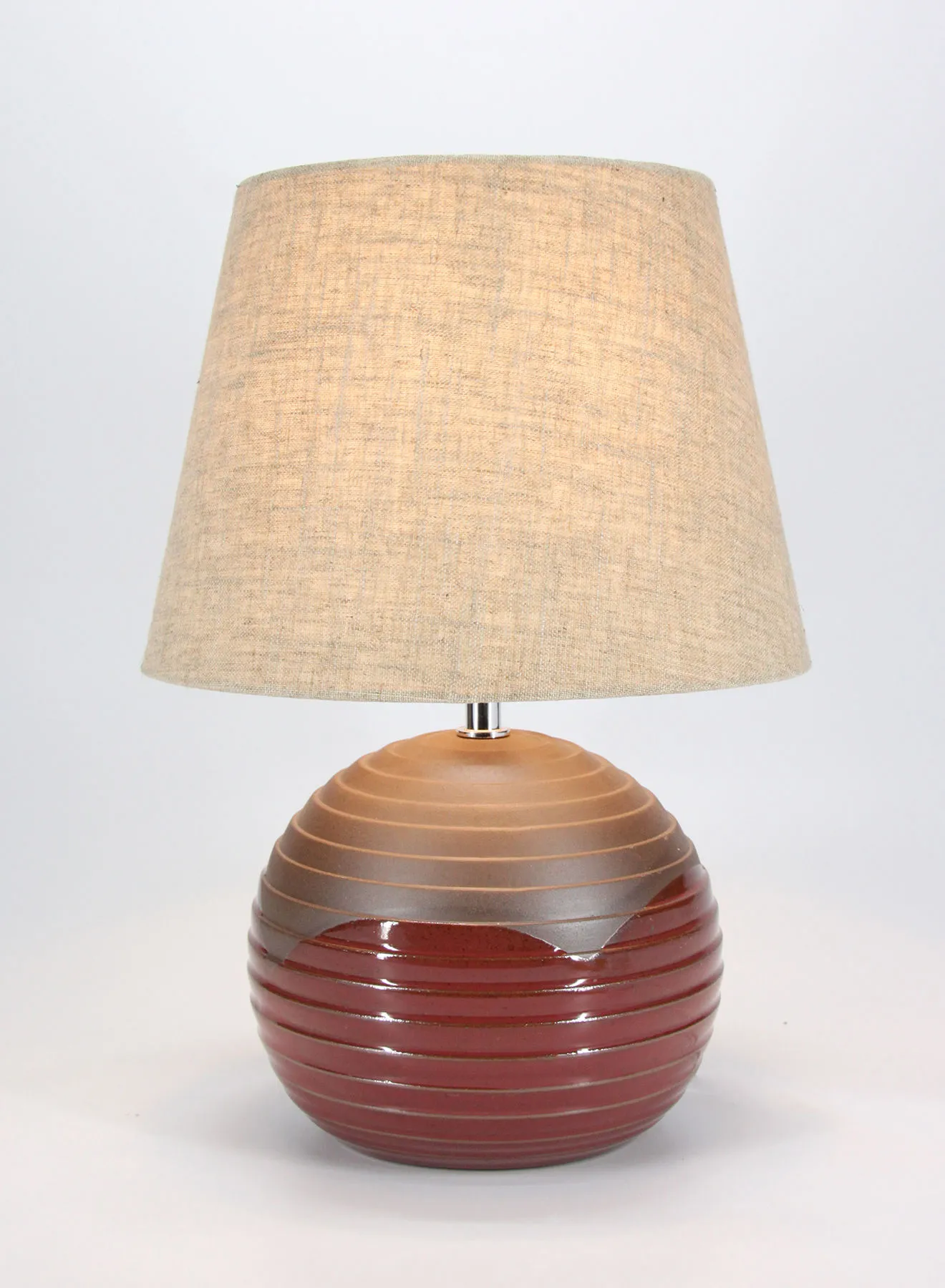 مصباح طاولة من السيراميك | عاكس الضوء مواد ذات جودة فاخرة فريدة لمنزل أنيق ومثالي D181-121 أحمر 30 × 30 × 42.2
