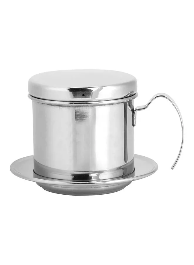 Amal Vietnamese Coffee Maker - Made Of Stainless Steel - Coffee Pot Brewing Drip Coffee Maker - Espresso - Coffee Pot - Silver