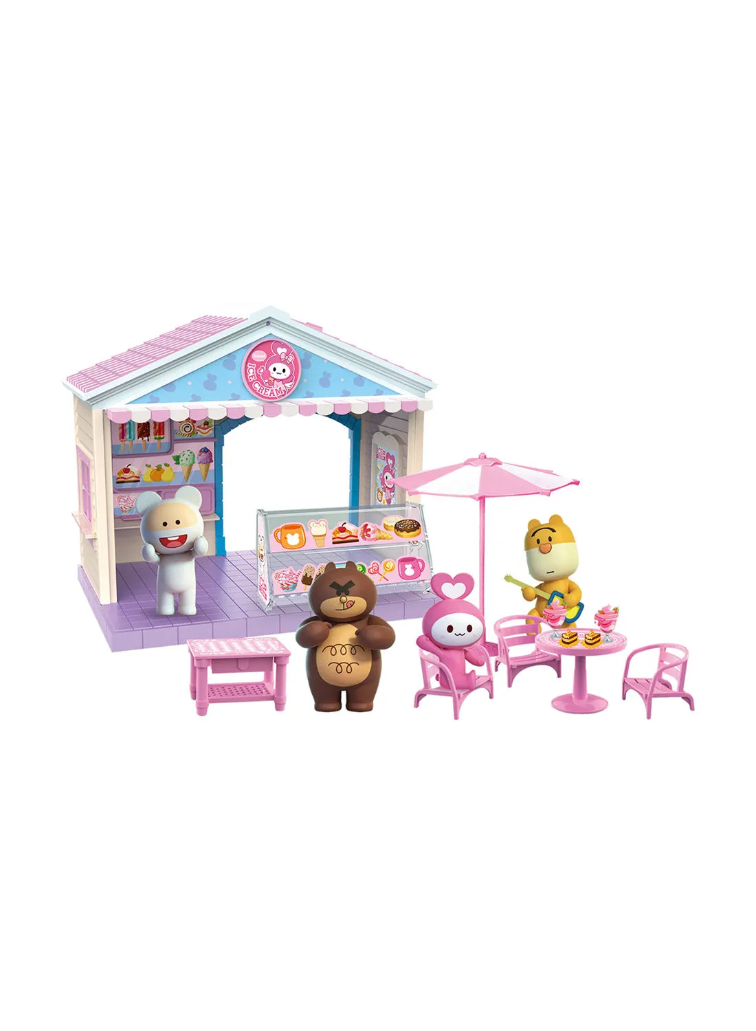 PIN MING TOYS Ice cream Shop, With Light & Music, 34 pcs