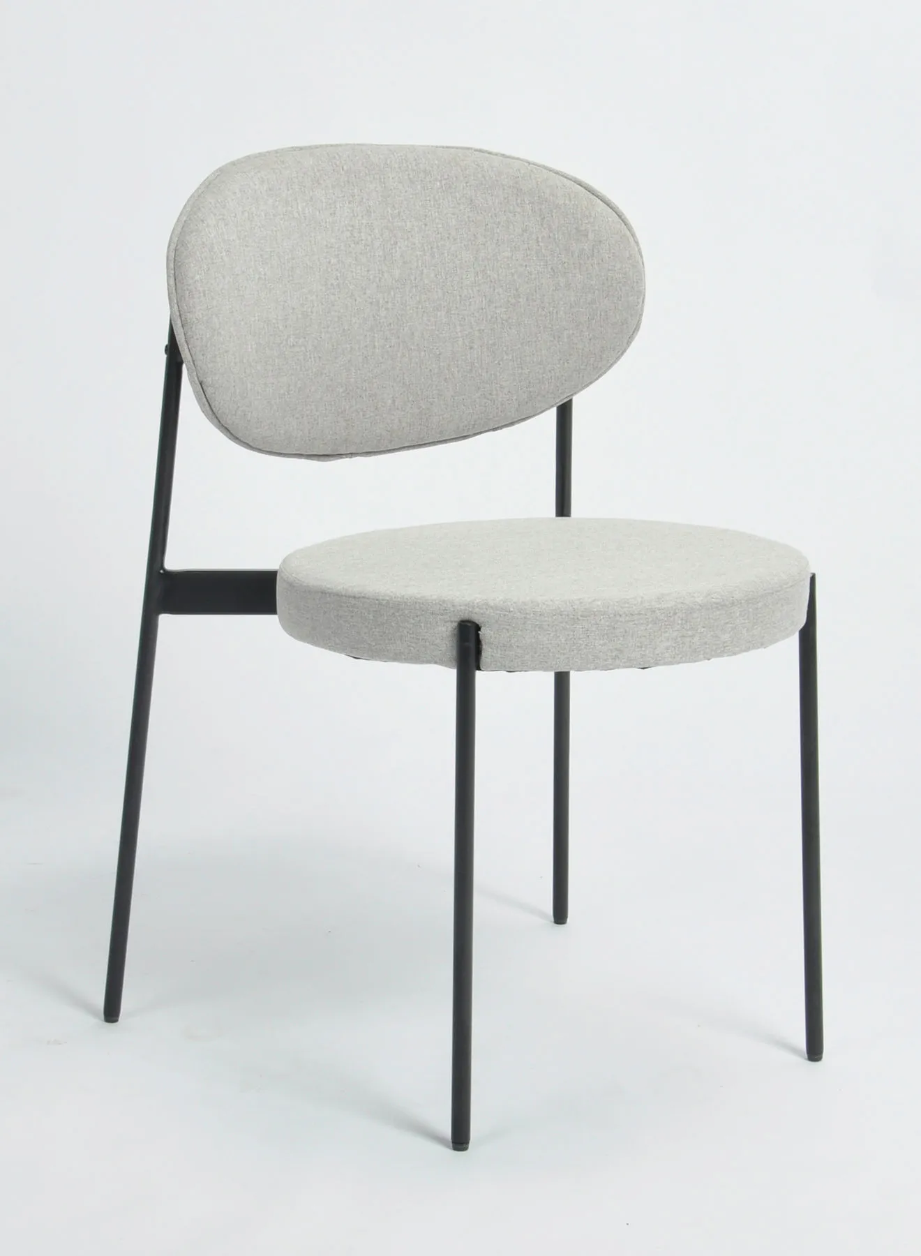 ebb & flow Dining Chair Luxurious - In Grey Size 53 X 54.5 X 83