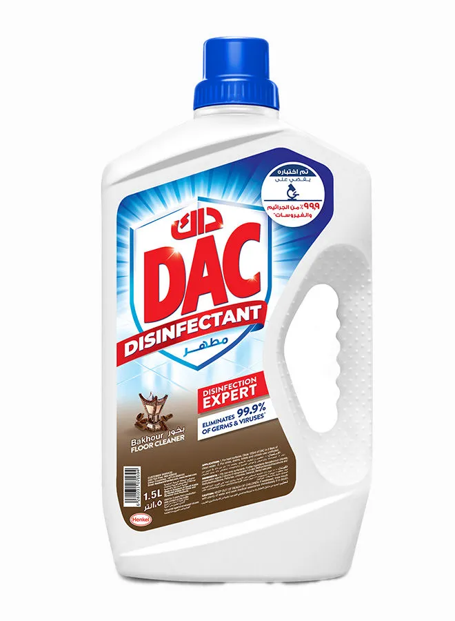 Dac Disinfectant With Total Protection Kills 99.9% Of Germs Bakhour 1.5Liters