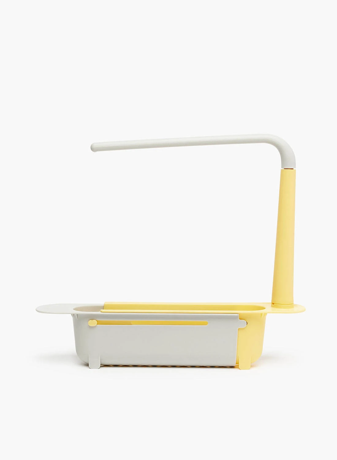 Amal Kitchen Sponge Holder - For Dish Cloth, Soap And Sponge Rack - Kitchen Accessories - Kitchen Tools - Sponge Rack/Yellow Grey 32 x 6 x 27cm