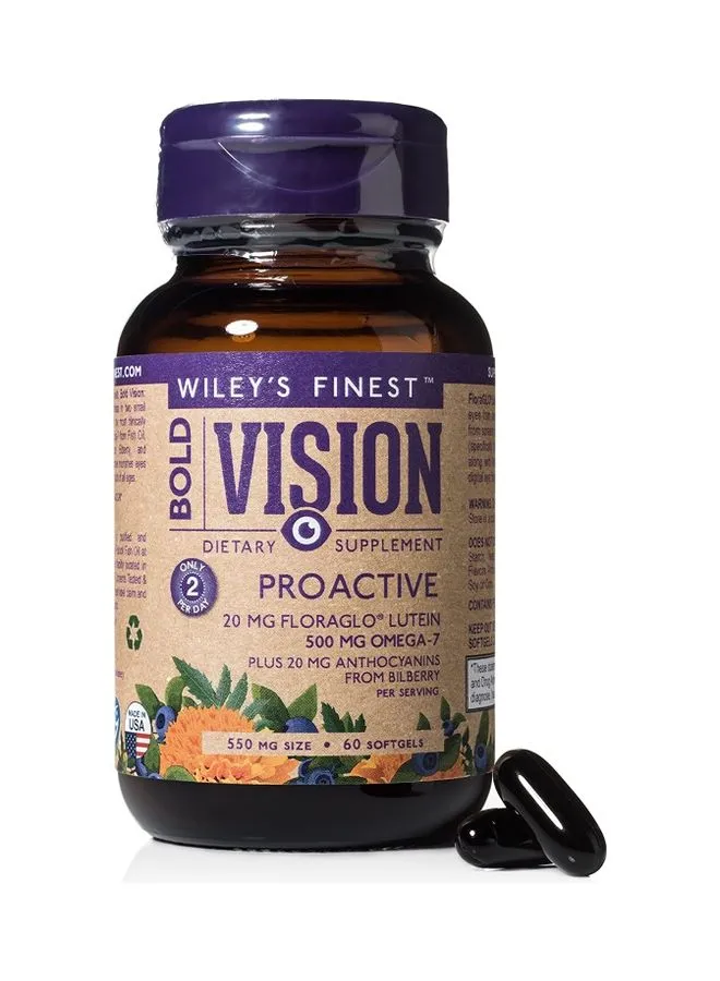 Wiley's Finest Bold Vision Proactive Softgels 60 كبسولة