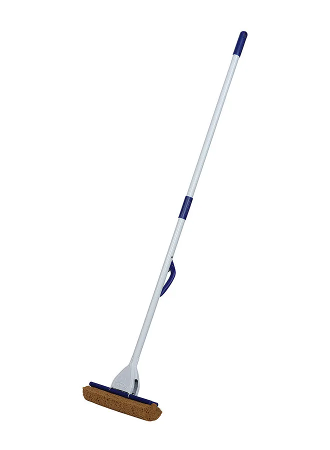 APEX Floor Cleaning Metal Roller Mop White/Blue 32cm