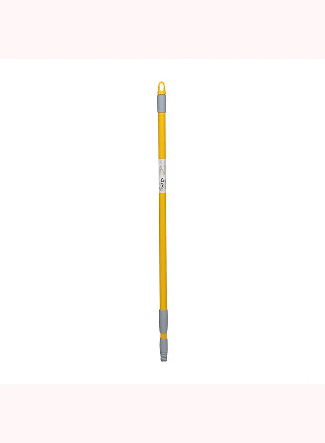 APEX Steel Broom And Mop Telescopic Handle Yellow/Grey 77x132cm