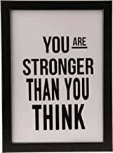Art wall print with wood frame You Are Stronger Than You Think