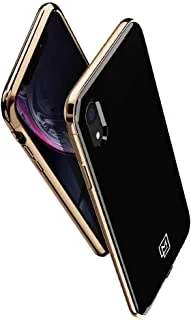 جراب هاتف iPhone XR من سبايجن لا مانون إتوي ذهبي أسود (الإصدار 2) 064CS25311