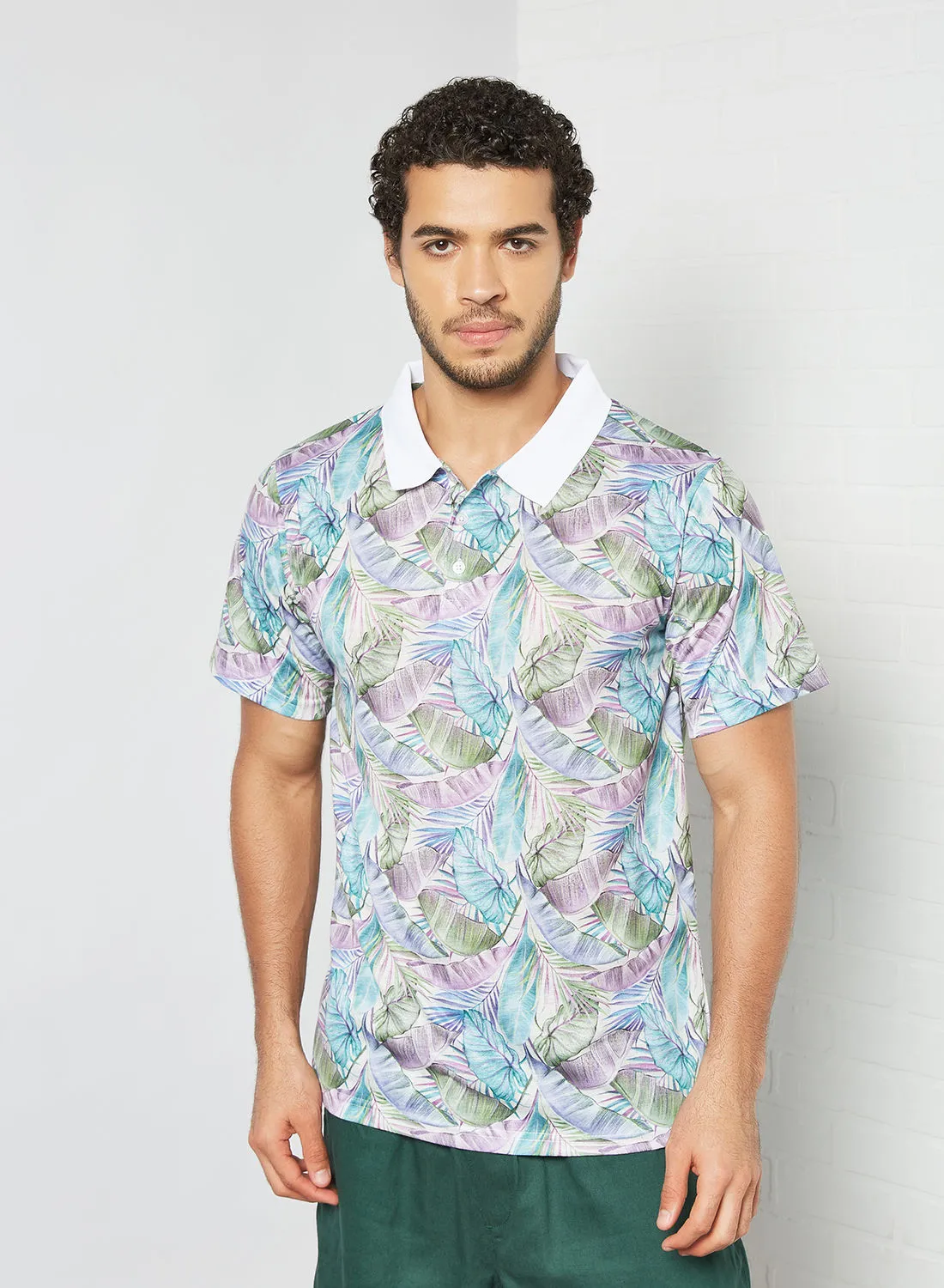 STATE 8 Printed Polo T-Shirt Multicolour