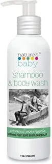 Nature's Baby Organics Shampoo and Body Wash 8 oz - Formulated Specifically for Problem and Sensitive Skin, Shampoo, Body and Face Wash with Organic Ingredients - No Sulfate or Artificial Fragra