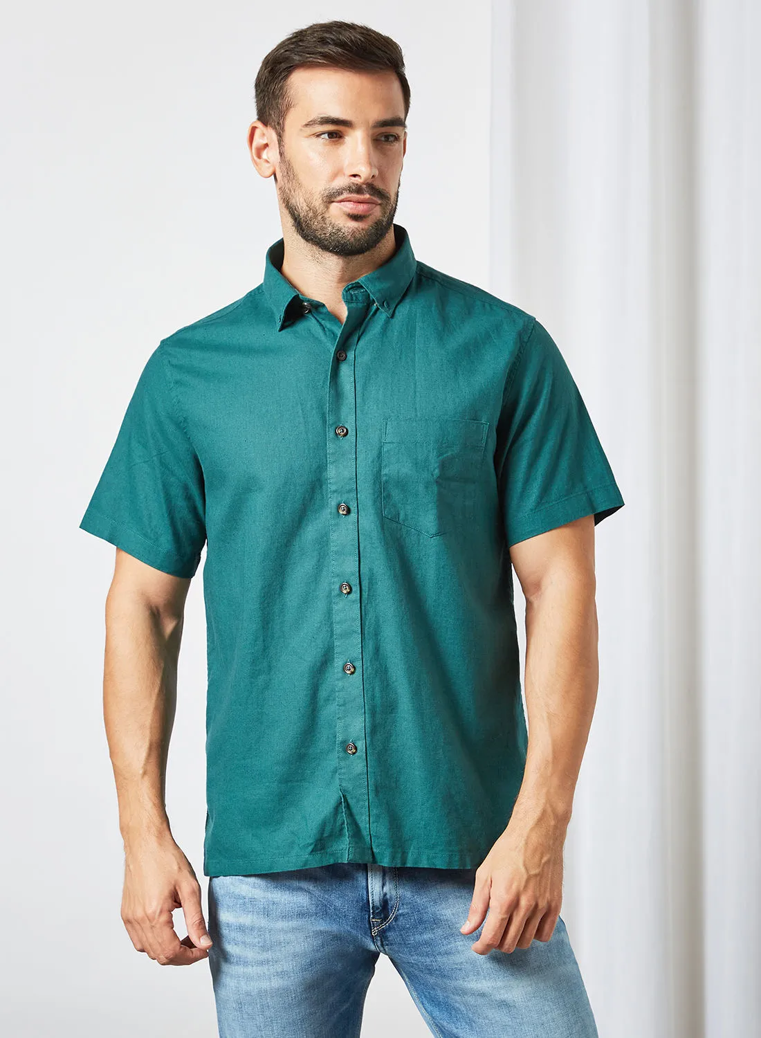 Sivvi x D'Atelier Patch Pocket Shirt Dark Green