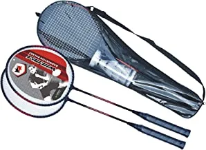 winmax Unisex Adult's Practice Steel Badminton Racket Set, Multi Color, WMY02069