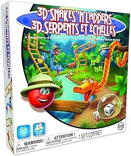 TCG Games 3D Snakes And Ladders, Multi color