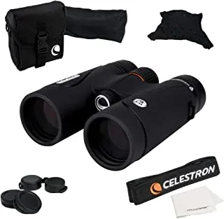 Celestron TrailSeeker ED 10x42 Binoculars Compact ED Binocular for Birdwatching and Outdoor Activities Binocular with ED Objective Lenses Fully Broadband Multi-coated Optics BaK4 Roof Prism