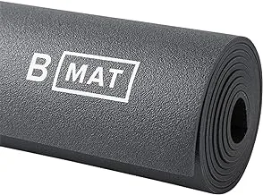 B YOGA Everyday 4mm B Mat ، 100٪ مطاط عالي الأداء ومانع للانزلاق معتمد من OEKOTex - لليوغا والبيلاتس والتمارين والأرضيات ، 71 بوصة أو 85 بوصة