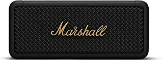 Marshall Emberton Compact Portable Wireless Speaker (Black- Brass)