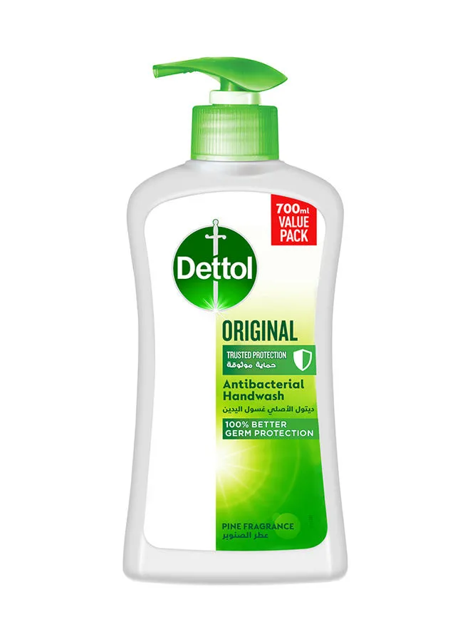 Dettol Original Antibacterial Handwash Liquid Soap Multicolour 700ml