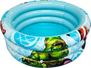 حمام سباحة قابل للنفخ للأطفال بطبعات أفنجرز من مارفل.