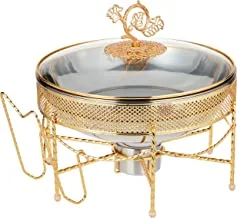 Harmony Ch29126L Gold Decal Stainless Steel Chafing Dish 6.0L