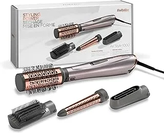 BaByliss Air Styler, 1000W Ionic Frizz Control Hair Styling Tool with 4 Attachments - 2 Heat Settings + Cool Setting, Ceramic Coating, Salon-Quality Results at Home - AS136SDE