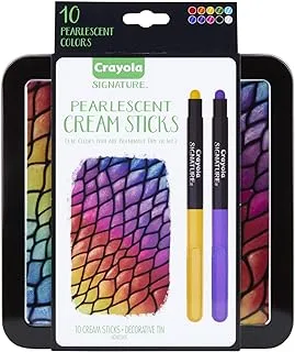 Crayola Signature Pearlescent Cream Sticks, 10 Count