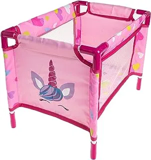 Bambolina Doll Bed with Transport Bag - For Age 3+ Years Old - Pink