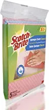 Scotch-Brite Multi-Purpose Sponge Cloth Wipe Super Absorbent, 5 units/pack | Quickly soaks up any liquid | Wipes like a cloth, absorbs like a sponge | Kitchen cloth | Cleaning cloth | Sponge cloth