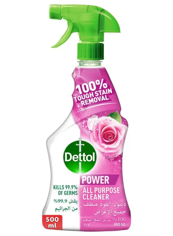 Dettol All Purpose Power Cleaner Rose Scent Trigger Spray 500ml