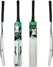 MG Popular Willow Classic Cricket Bat for Light/Hard Tennis Ball with Cover GREEN/BLACK - MGPW02