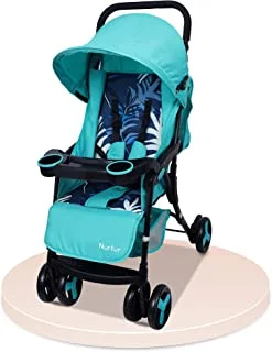 Nurtur Care from the Heart Ryder Lightweight Baby Stroller – Storage Basket,Detachable Food Tray,5-point harness,Adjustable Canopy,Reclining Seat and Leg rest,0 – 36 months,Light Pine Official Product