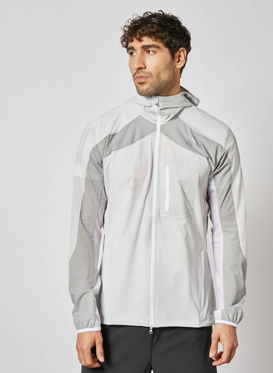 adidas Adizero Marathon Jacket Grey