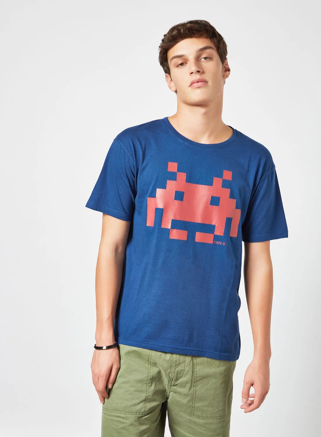 STATE 8 Graphic Print T-Shirt Blue