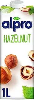 Alpro Hazelnut Drink 100% Vegan, Gluten Free, Dairy Free, Suitable for Vegetarians, Naturally Lactose Free, 1 Litre