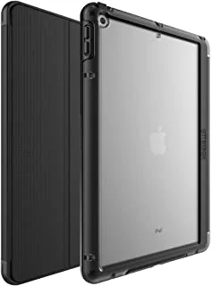 جراب OTTERBOX SYMMETRY FOLIO SERIES لجهاز iPad من الجيل السابع والثامن والتاسع (شاشة 10.2 بوصة - إصدار 2019 و 2020 و 2021) - عبوة البيع بالتجزئة - STARRY NIGHT (CLEAR / BLACK / BLACK PU / DARK GREY MICROSUED)