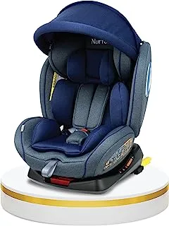 Nurtur Thor Baby/Kids 4-in-1 Car Seat - 360° Rotation - ISOFIX – 9-Level Adjustable Backrest and Canopy - 0 months to 12 years (Group 0+/1/2/3), Upto 36kg (Official Nurtur Product), Multicolor