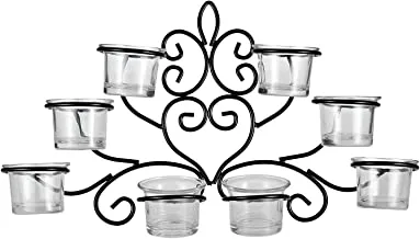 Harmony Glass Candle Holder With Metal Hanger