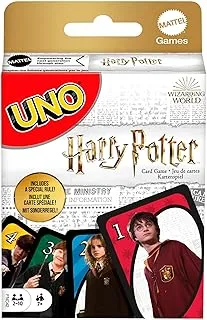​UNO® Harry Potter™ Card Game Movie-Themed Collectors Deck of 112 Cards with Hogwarts Character Images, Gift for Fans Ages 7 Years Old & Up