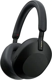 Sony Wh-1000Xm5 Noise Cancelling Wireless Headphones - 30 Hours Battery Life - Over-Ear Style - Optimised For Alexa And The Google Assistant - With Built-In Mic For Phone Calls - Black, L, WH1000XM5B