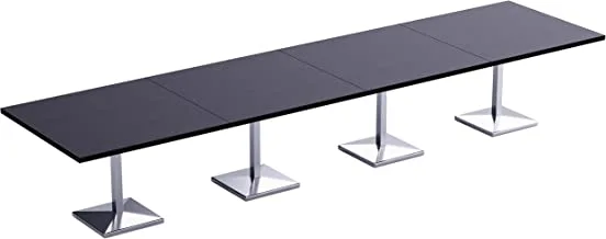 MahmayiAREan 500PE - طاولة مؤن معيارية مكونة من 16 مقعدًا | طاولة المؤن للداخل والخارج ، وغرفة المعيشة ، واستخدام المطبخ_480 سم_أسود