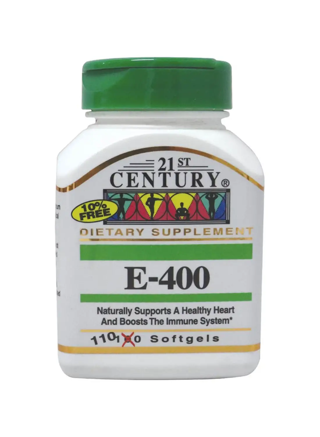 21st CENTURY فيتامين E-400 كبسولات هلامية