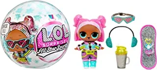L.O.L. Surprise! All-Star Sports Series 5 Winter Games Sparkly Dolls with 8 Surprises Sidekick, Multicolor, MGA-577850