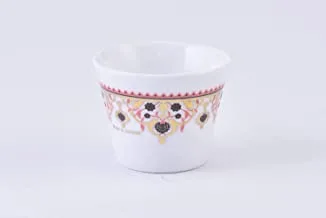 Porcelain Cawa Cup Set Laila Gold Pink/6Pcs
