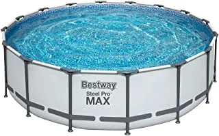 Bestway Steel Pro Max Round Frame Swimming Pool Set, 305 cm x 76 cm Size