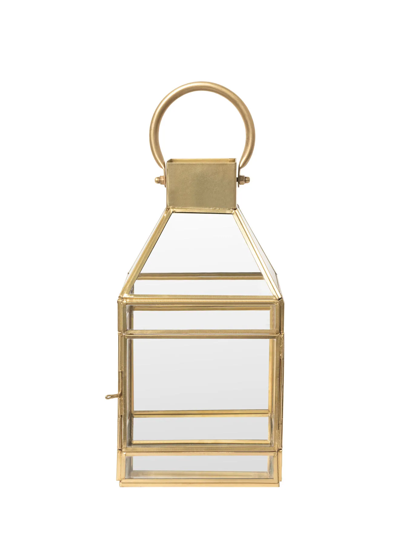 ebb & flow Handmade Lantern Gold 12.7x12.7x25.67centimeter