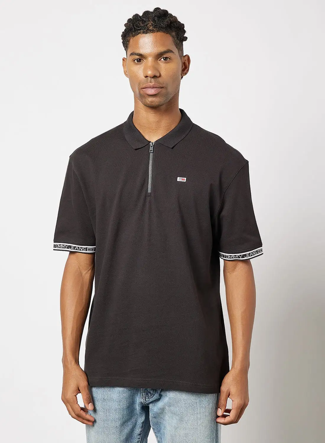 TOMMY JEANS Logo Tape Polo