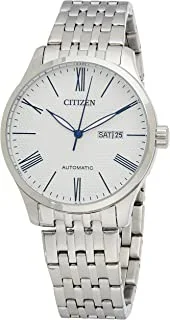 Citizen Automatic Men's White Dial Stainless Steel Band Watch - Nh8350-59B
